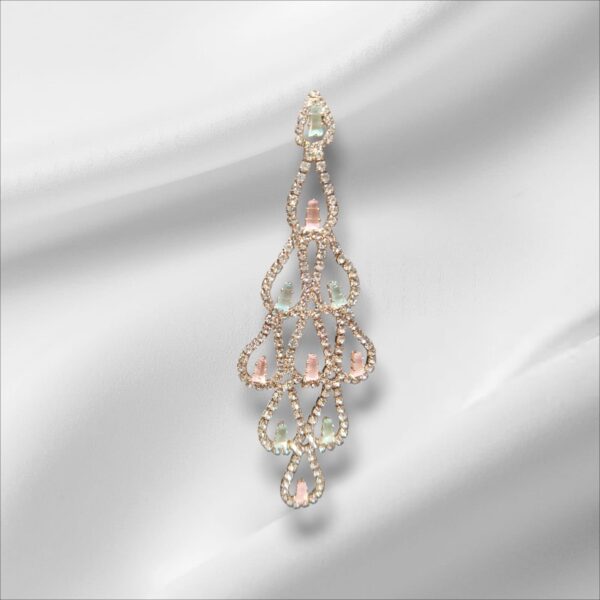 Crystal Drop Chandeliers – Pastel Glam EarringsKumar Sanjeev