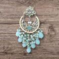 Mint Green Kundan Chandbali EarringsKumar Sanjeev
