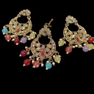 Multicolor Beaded Bridal Necklace Set Kumar Sanjeev