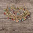 Multicolor Beaded Bridal Necklace Set - Kumar Sanjeev